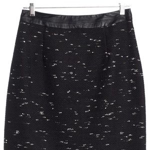 MILLY woven skirt b/w size 4